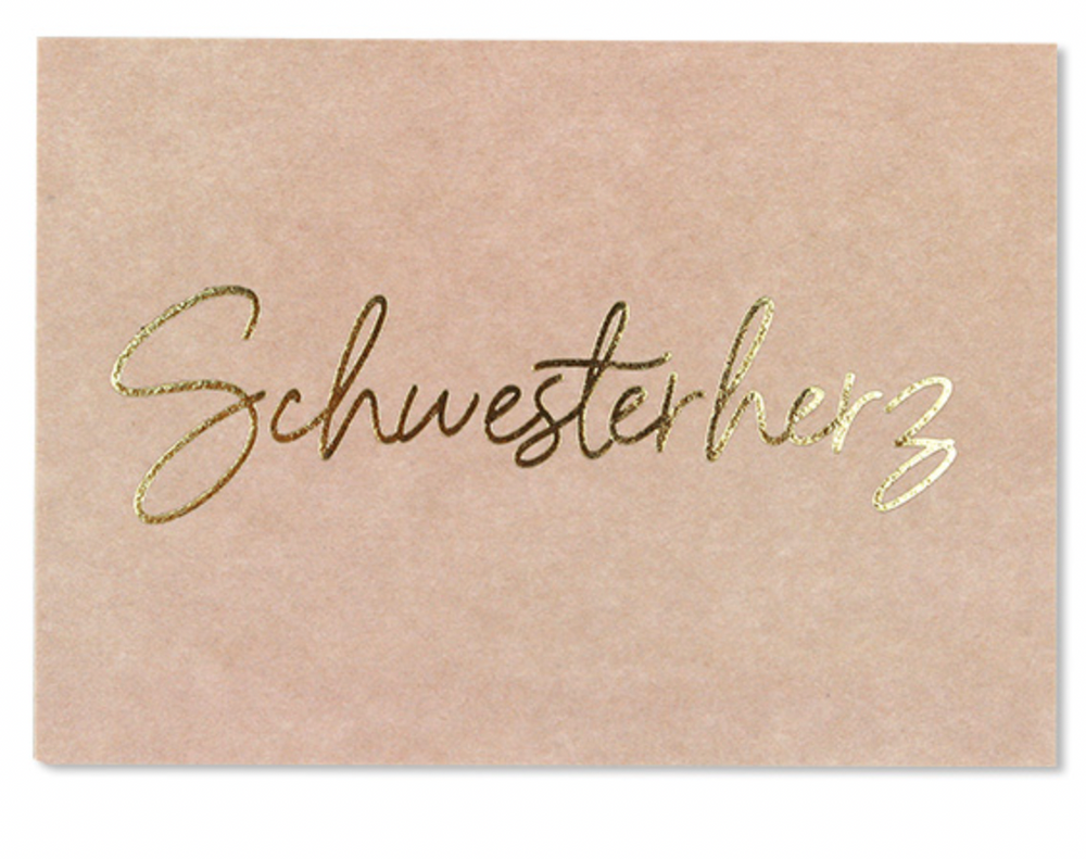 Postkarte - SCHWESTERHERZ